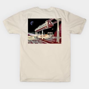 Life On The Moon - Surreal/Collage Art T-Shirt